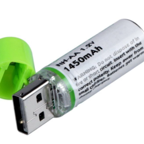 2USB CELL Rechargeable With LED Indicator Battery MQ0001.